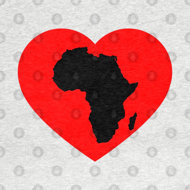 Africa Heart, African, African American by UrbanLifeApparel